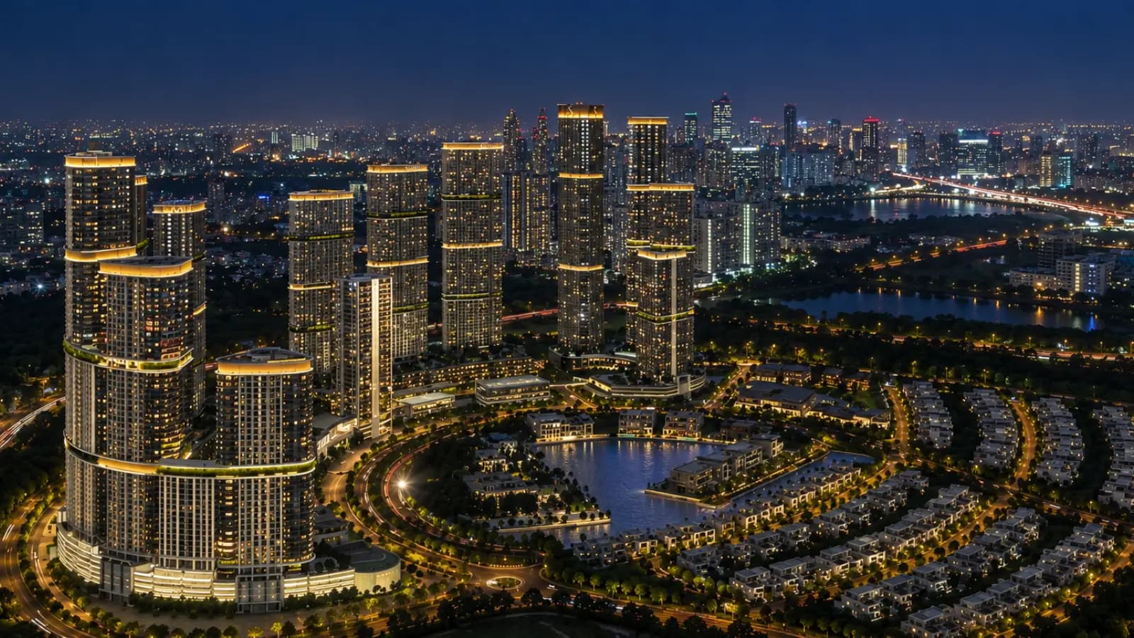 Aerial view of Embassy Biome Apartments
